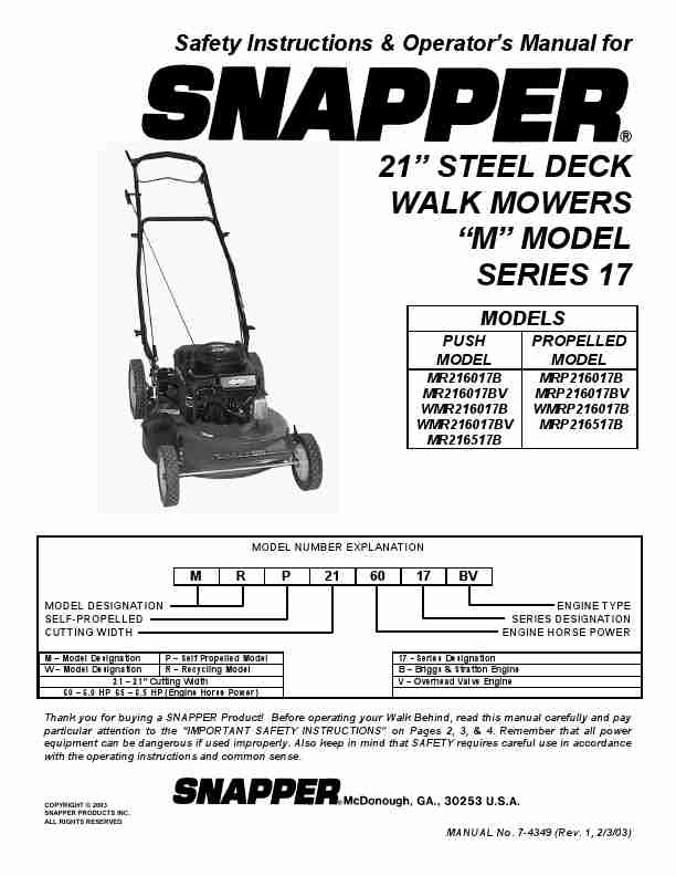 Snapper Lawn Mower MR216017B-page_pdf